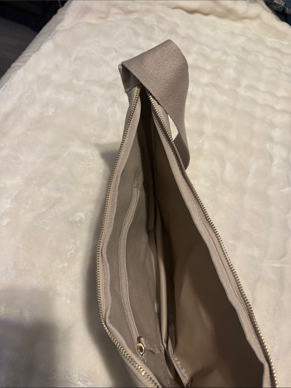 NWOT July Taupe Crossbody Sling Bag with Adjustable Strap - Picture 2 of 3